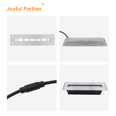 نو مستطیل روشن پرتو نامتقارن IP68 SS316L نور زیر آب LED زیر آب نور خطی دیوار زیرزمینی روشن بود