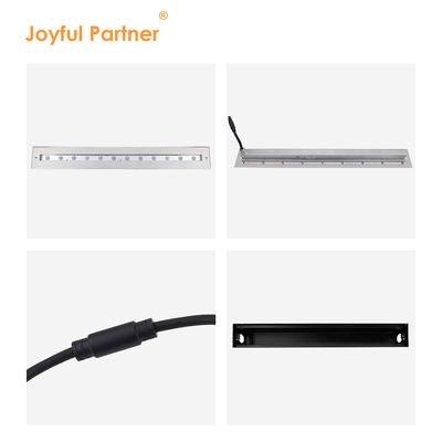 کیفیت بالا مستطیل روشن بی نظمی IP68 SS316L زیر آب نور خطی دیوار شوینده LED نور استخر شنا