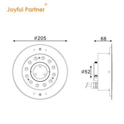 زیر آب چراغ فواره LED IP68 12W 24W 36W سفید گرم RGB RGBW4in1 فولاد ضد زنگ 316L DC 24V