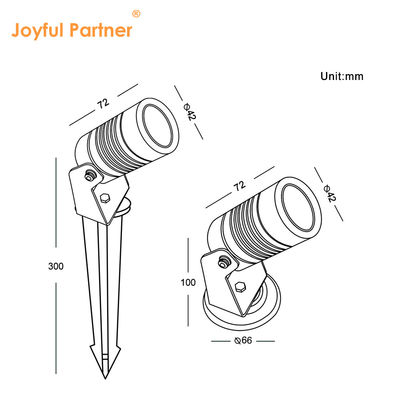 روشنایی بیرونی چراغ روشن کننده باغ کوچک LED با پایه نصب چوبی یا آلومینیومی