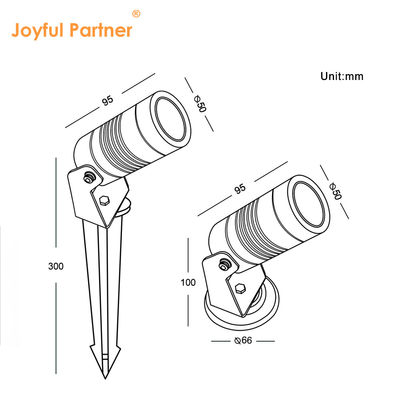 12 ولت 24 ولت IP65 آلومینیوم 6 ولت 3000k Led Spike Garden Light در فضای باز چشم انداز چشم انداز چراغ چمن