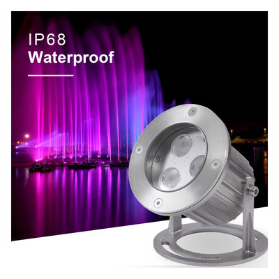 IP68 ضد آب فولاد ضد زنگ 316 3x2W چراغ زیر آب LED برای استخر با پایه نصب