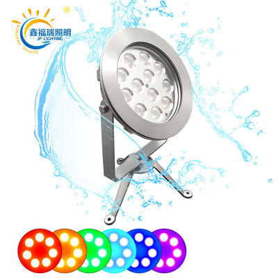 گواهینامه CE ROHS DC 24V IP68 عرضه کارخانه 12X1W LED یک رنگ زیر آب ولتاژ پایین چراغ های استخر