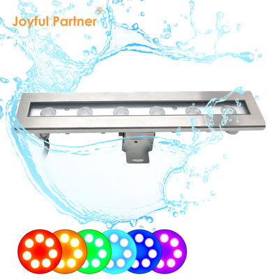 فابریک عرضه مستقیم IP 68 ولتاژ ورودی 24VDC 6X1W LED یک رنگ زاویه پرتو 8 درجه چراغ های LED استخر