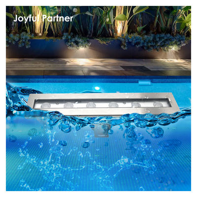 فابریک عرضه مستقیم IP 68 ولتاژ ورودی 24VDC 6X1W LED یک رنگ زاویه پرتو 8 درجه چراغ های LED استخر