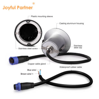 12VDC / 24VDC مدرن کاسینگ آلومینیوم خانه شکل گرد IP65 باغ بیرونی دیوار نور