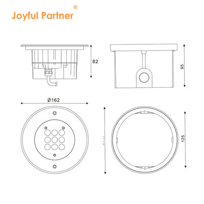 روشنایی عرشه LED فضای باز IP67 سفارشی سازی کامل شیشه سکوریت پخش شده DC24V برای باغ ها و مسیرها