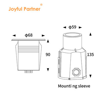 3W CREE IP68 فولاد ضد زنگ زیرزمینی استخر شنا LED چراغ زیرزمینی زیرزمینی