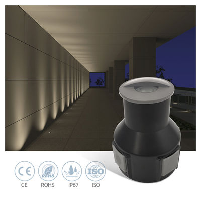 چراغ دفنی ال ای دی زیرزمینی IP67 LED 12V-24VDC ولتاژ پایین 1W 3W زمین با شیشه مات