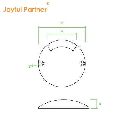 IP67 زیرزمینی نور مینی کوچک اندازه 1W مواد آلومینیومی DC24V برای باغ پارک تم