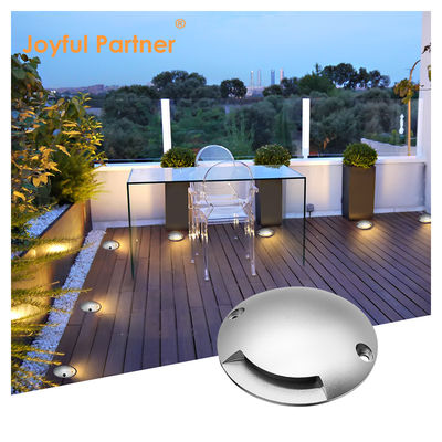 لایه ای که از طرف خارج می شود، مرحله ای در زیر زمین، نور گرد و کم ولتاژ 1W DC 24V 3000k IP67 آبپاشی خنک سفید آلومینیومی