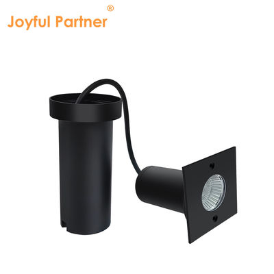 6W COB LED 85mm*85mm سیاه آلومینیوم ساختمان مربع شکل زیرزمینی دفن چراغ LED برای باغ های بیرونی حیاط