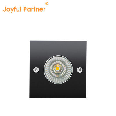 COB LED 6W 12V / 24V چراغ های زیرزمینی ضد درخشش IP67 ضد آب در فضای باز مربع / گرد آلومینیوم