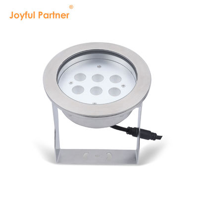 چراغ های زیر آب LED فولاد ضد زنگ 316L 24W RGBW 4in1 IP68 ضد آب DC 24v روشنایی بالا