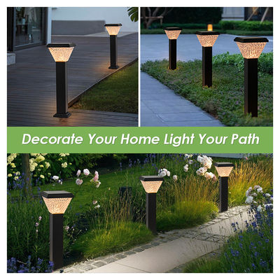 چراغ بیرونی LED چراغ چمن خورشیدی با ظرفیت بزرگ باتری ABS مواد آلومینیومی رنگ RGB مناسب برای پارک های حیاط