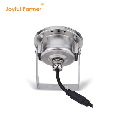 فولاد ضد زنگ LED زیر آب نور IP68 DC12V 24W گرم سفید 3000K برای چشمه