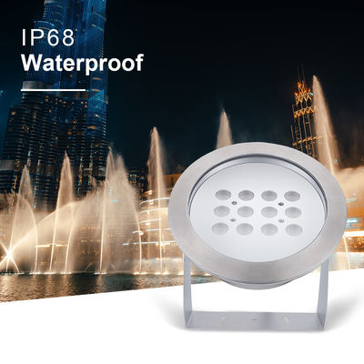لامپ زیر آب چشمه آب IP68 RGB مهندسی چراغ DMX 512 DC 24v SS 316L