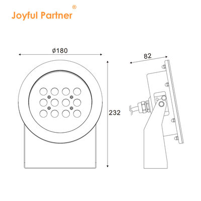 چراغ نقطه ای ضد آب زیر آب سفارشی RGBW IP68 12W 24W 36W 48W برای کاربردهای زیر آب