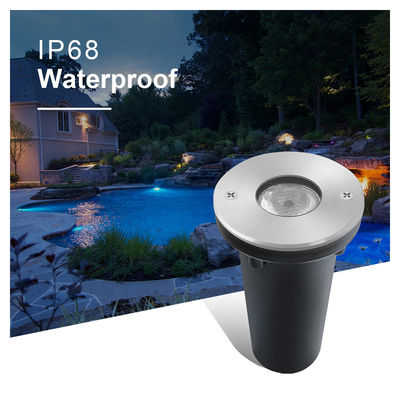 چراغ های فواره ای فولاد ضد زنگ ولتاژ پایین RGB 3W 1W LED IP68 ضد آب برای منظره زیر آب