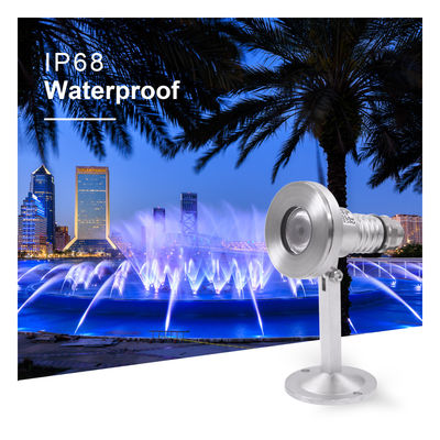 منظره بیرونی آبپاش استخر اسپا RGB لامپ زیر آب IP68