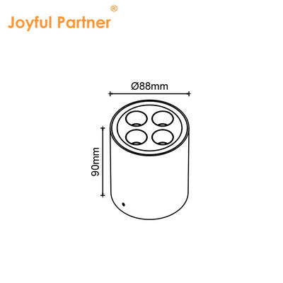IP65 نور سقف سطح نصب شده نور پایین ضد آب نور نقطه ای 6000K Smd سفید LED DownLight