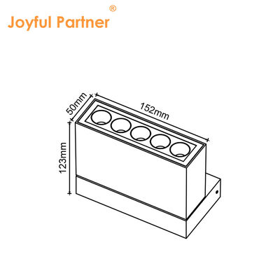 ورود جدید چراغ LED سطح مستطیل آلومینیومی چراغ 10W نور خطی AC220-240V چراغ سقف ضد آب در فضای باز