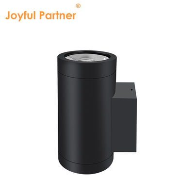 بالا و پایین دیوار بیرونی نصب شده آلیاژ آلومینیوم 3000-6000K 18W 24W چراغ دیواری بیرونی Cob LED سیاه رنگ خانه
