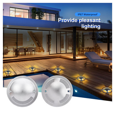 IP67 Ultra-thin buried Inground Uplight 12V 24V Waterproof Deck Light لامپ زیرزمینی زیرزمینی