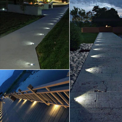 Ultra Thin IP67 Waterproof Recessed 2W LED Outdoor Inground Lighting SS316 پوشش برای مسیر باغ
