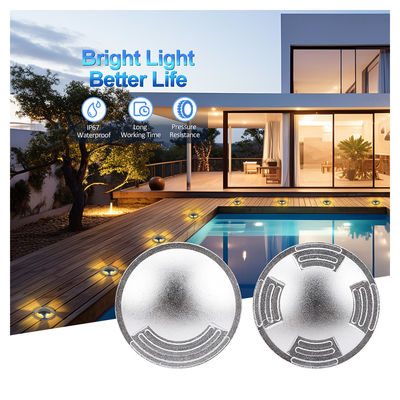Ultra Thin IP67 Waterproof Recessed 2W LED Outdoor Inground Lighting SS316 پوشش برای مسیر باغ