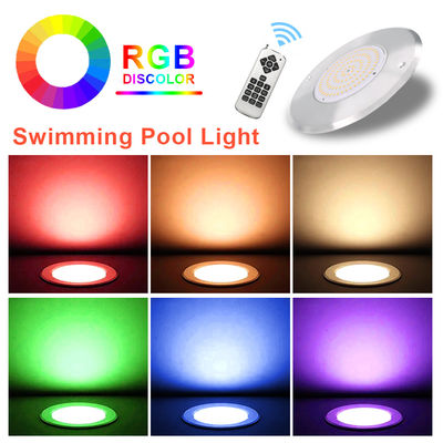 DC12V ولتاژ ثابت 10W زیر آب زیر آب چراغ های استخر LED 160 * 7.5mm با کنترل از راه دور APP