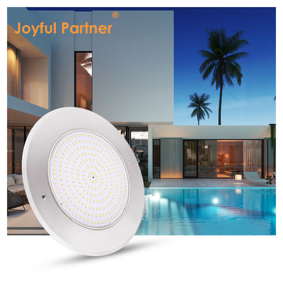 18W 316SS زیر آب دیوار نصب شده چراغ استخر LED 230MM DC12V 252pcs SMD2835 گرم سفید ولتاژ ثابت