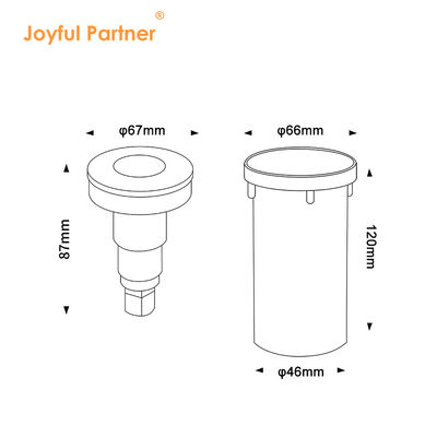 چراغ زیر آب LED با کیفیت بالا اندازه کوچک DIA67MM در فضای باز IP68 DC24V لباس برای استخر شنا