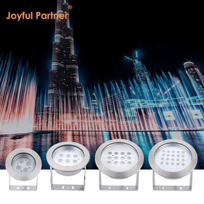 316L فولاد ضدآب IP68 فواره نور سفارشی RGBW IP68 استخر استخر رقص موسیقی آب فواره نور