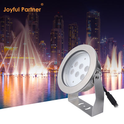 IP68 آبپاش زیر آب 316L فولاد ضد زنگ DMX512 Rgb / RGBW 4in1 LED DC12V/24V