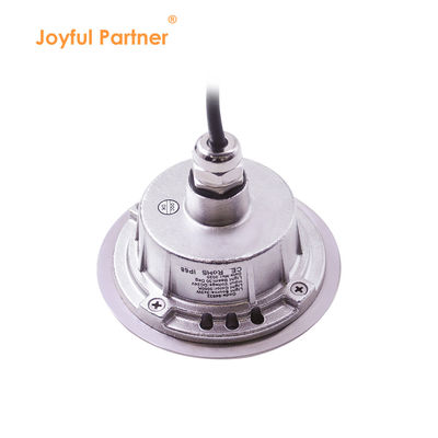 DIA 118mm IP68 304 فولاد ضد زنگ گرم سفید زیر آب چراغ LED 3W DC24v با آستین نصب پلاستیکی