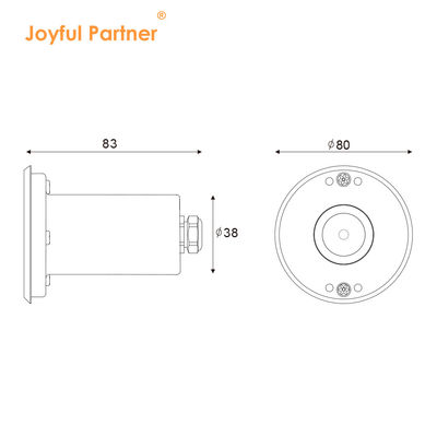 LED Mini Waterproof Recessed Marker 1W 12V DC 8° زاویه باریک پرتو IP68 روشنایی بیرونی