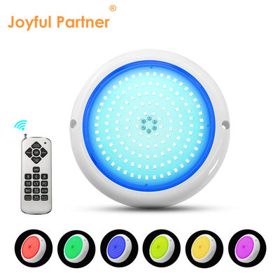 نور استخر شنا IP68 تغییر رنگ AC12v رزین پر شده سطح صاف RGB نصب شده 180mm Dia