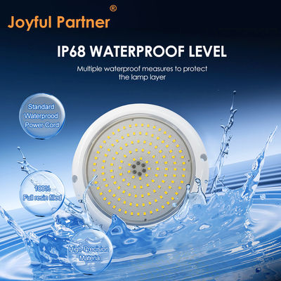 PAR56 چراغ LED استخر RGB AC12V IP68 رزین پر شده از ABS + PC مواد DIA152 * 26mm زاویه پرتو 120 درجه