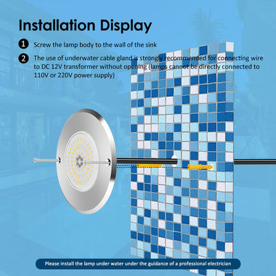 316 فولاد ضد زنگ زیر آب چراغ استخر IP68 شنا SMD LED راننده جریان ثابت با کیفیت تضمین شده