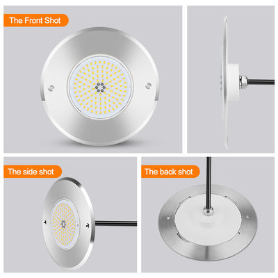 316L فولاد ضد زنگ زیرزمینی لامپ استخر DIA 160mm * 32mm AC12v با کنترل از راه دور