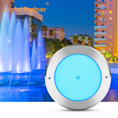 چراغ های زیر آب استخر شنا 316 فولاد ضد زنگ 25W Smd2835 رزین پر شده 3000K RGB لامپ استخر شنا SMD 2835 AC 12v IP68 کاملا ضد آب