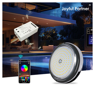 چراغ های استخر شنا رزین پر شده شکل مسطح RGB سطح نصب شده SMD LED 152mm Dia
