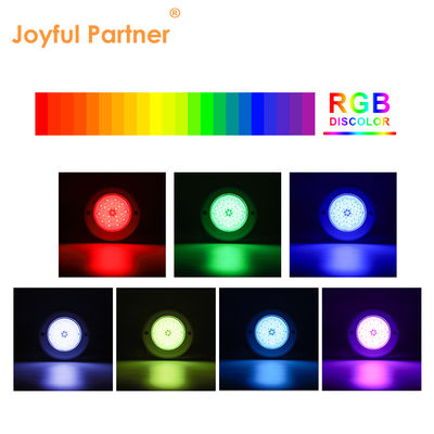AC 12V Submersible Underwater IP68 RGB Switch Control PC 15W رزین پر شده از سطح نصب شده چراغ استخر شنا LED