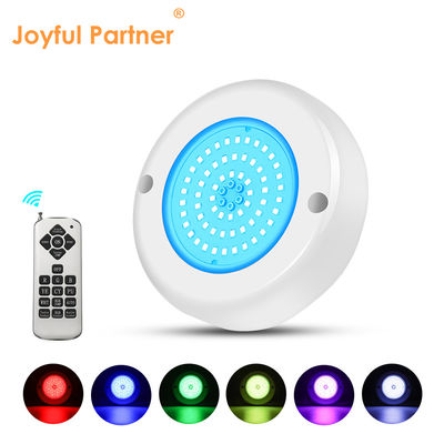 AC 12V Submersible Underwater IP68 RGB Switch Control PC 15W رزین پر شده از سطح نصب شده چراغ استخر شنا LED