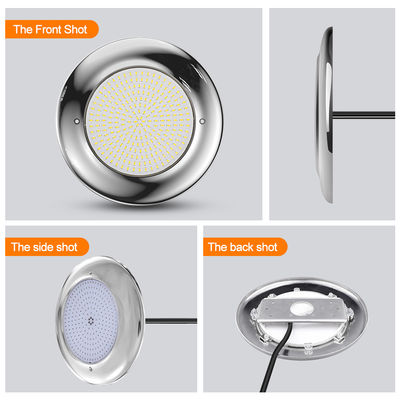 LED PAR56 لامپ استخر 18W-35W IP68 ضد آب AC12V فولاد ضد زنگ