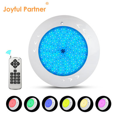 18W Par56 LED استخر شنا سطح نصب شده LED چراغ های استخر زیر آب AC 12V RGB برای باغ های آب