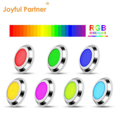 چراغ استخر شنا زیر آب AC12V فولاد ضد زنگ تغییر رنگ دیوار نصب شده RGB ø280 * 35mm