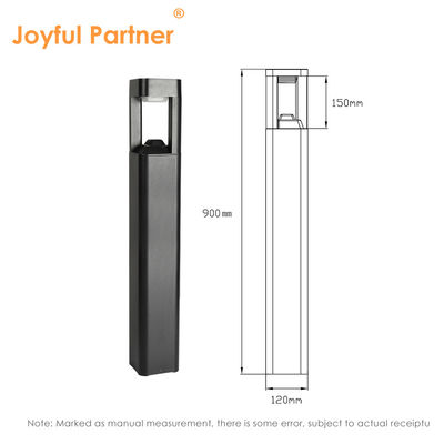 روشنایی چمن باغ AC110-265V بدن آلومینیومی L120*W120*H300MM کارایی بالا برای تزئینات