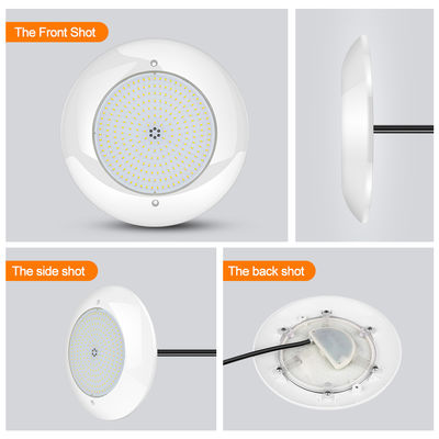 چراغ استخر شناور زیرآبی کارخانه LED نصب شده روی دیوار 260mm*40mm RGBW رنگ توسط کنترل از راه دور